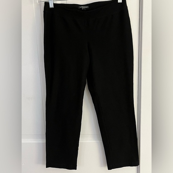 Eileen Fisher Pull On Cigarette Pants Slacks Black Womens Size Small Petite - Picture 6 of 11